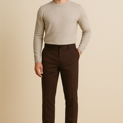 Pantalone uomo in lana 100% – Made in Italy