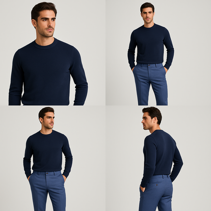 Pantalone uomo in lana 100% – Made in Italy