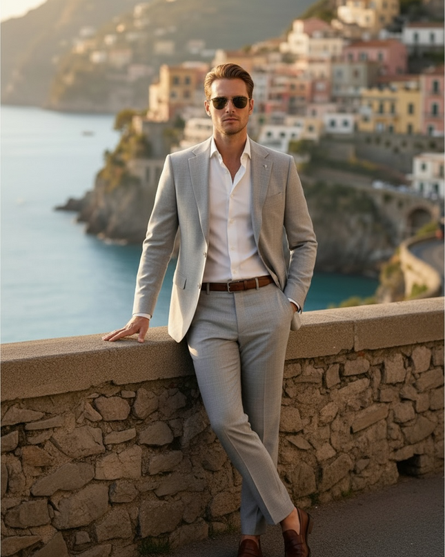 Abito Stretch grigio Acuti