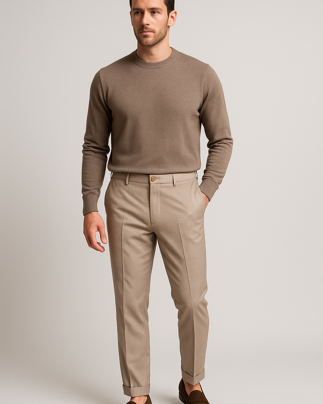 Pantalone uomo in lana 100% – Made in Italy
