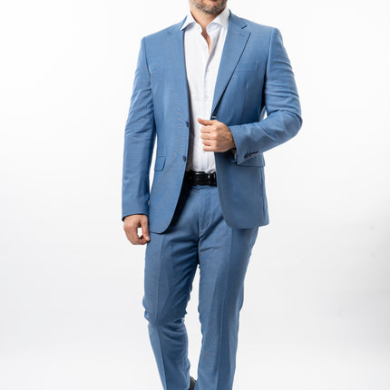 Abito slim - Vinc Grisa Azzurro