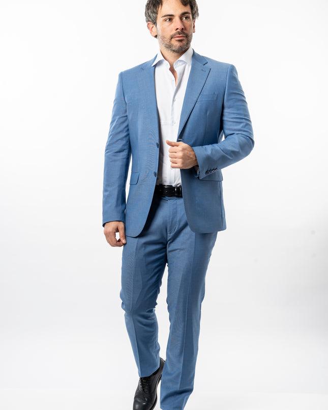 Abito slim - Vinc Grisa Azzurro