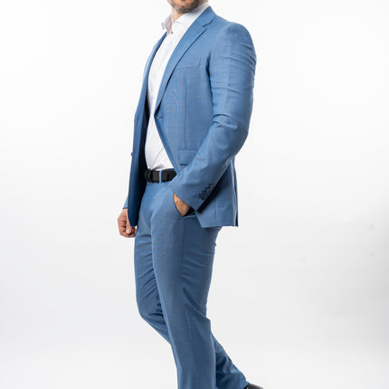 Abito slim - Vinc Grisa Azzurro