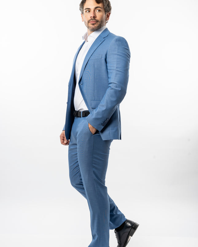 Abito slim - Vinc Grisa Azzurro