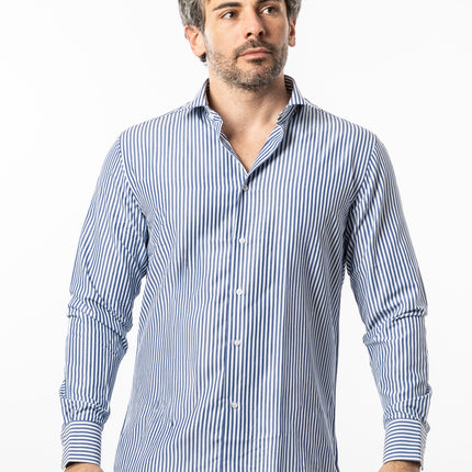 Camicia Vinc - A righe Blu e Bianco