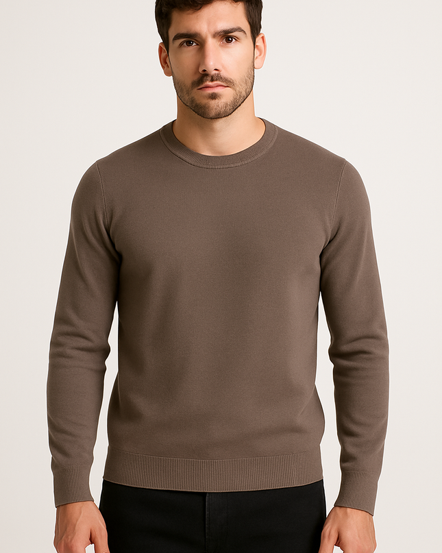 Pullover girocollo portocervo