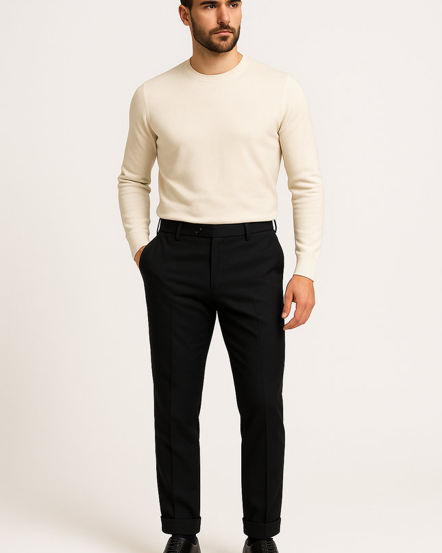 Pantalone uomo in lana 100% – Made in Italy