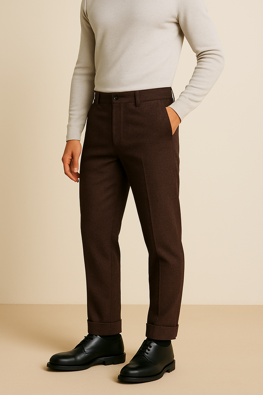 Pantalone uomo in lana 100% – Made in Italy