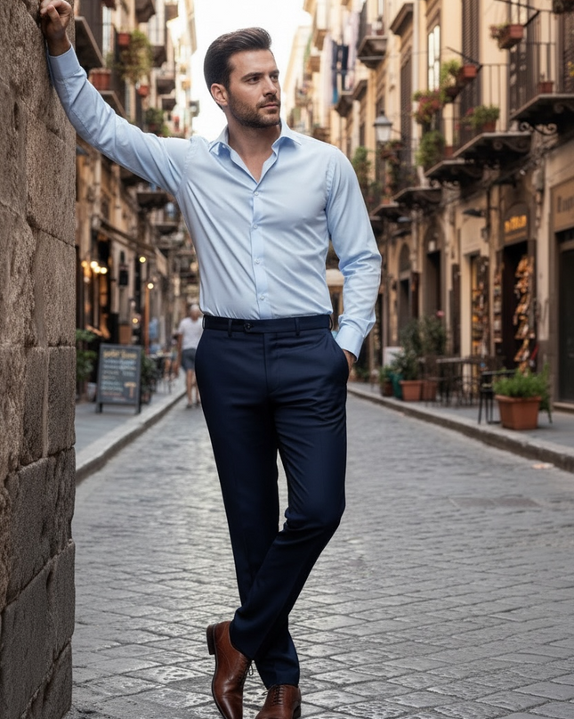 Camicia Alibi - Celeste Chiaro