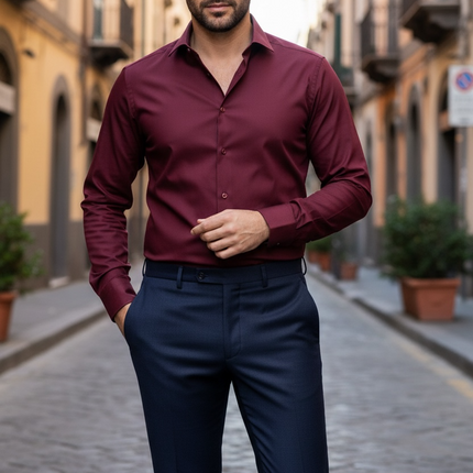 Camicia Alibi - Bordeaux