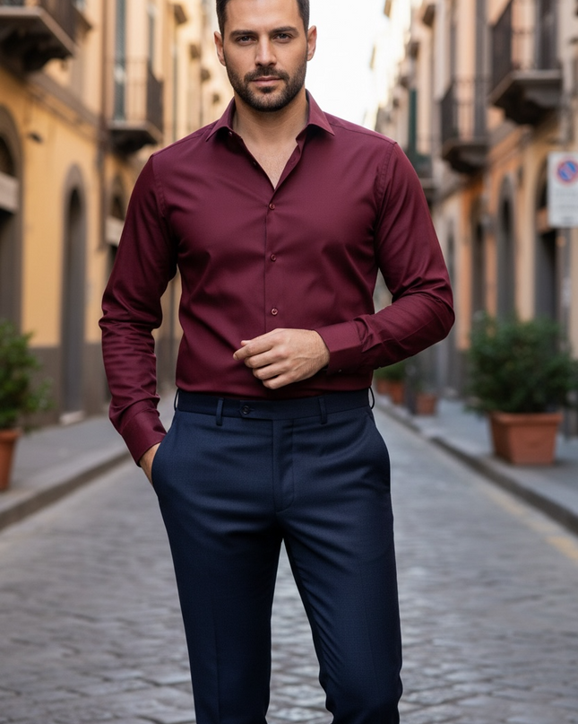 Camicia Alibi - Bordeaux