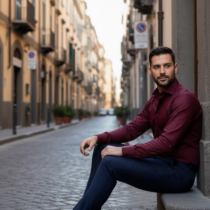 Camicia Alibi - Bordeaux