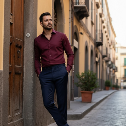 Camicia Alibi - Bordeaux