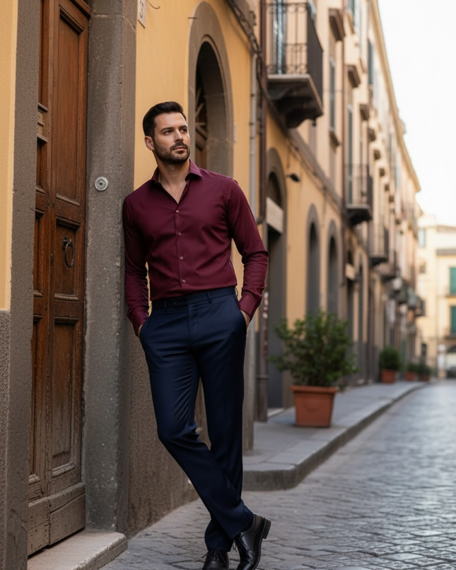 Camicia Alibi - Bordeaux
