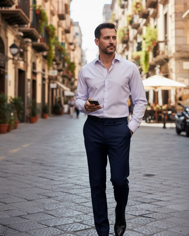Camicia alibi - Glicine