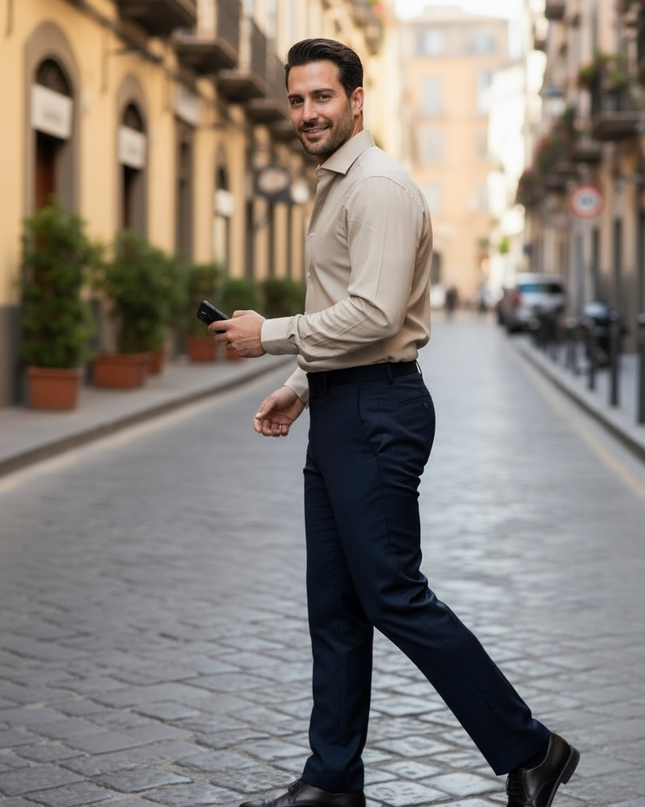 Camicia Slim - Vinc Beige