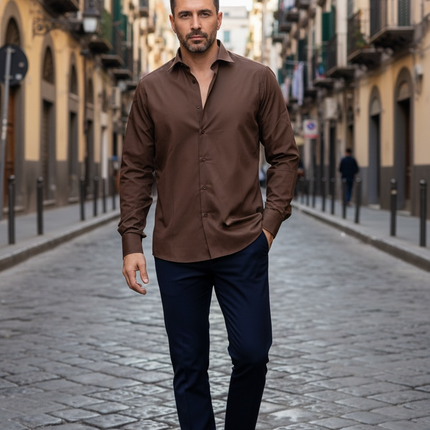 Camicia Alibi - Marrone