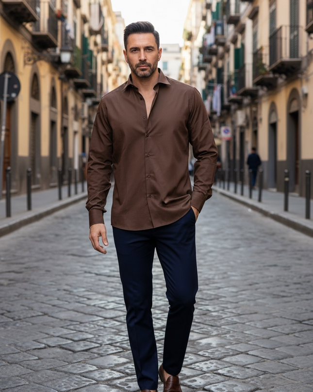 Camicia Alibi - Marrone