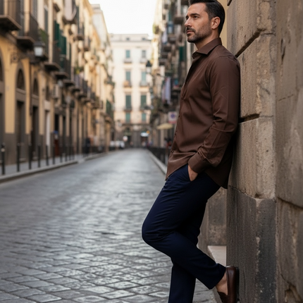 Camicia Alibi - Marrone