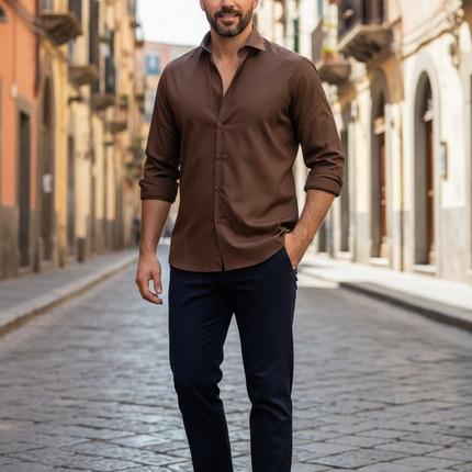 Camicia Alibi - Marrone