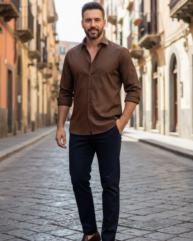 Camicia Alibi - Marrone